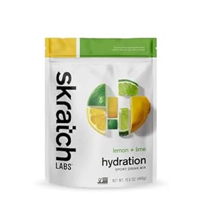 Skratch Labs Hydration Powder | Sport Drink Mix | Electrolytes Powder for Exercise, Endurance, and Performance | Lemon + Lime | 20 Servings | Non-GMO, Vegan, Kosher