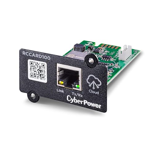 Image of CyberPower RCCARD100 Cloud Monitoring Card, Remote UPS Management via PowerPanel Cloud, Plug-and-Play Installation, Real-Time Alerts, Compatible with Select CyberPower UPS Models One Size (Pack of 6)