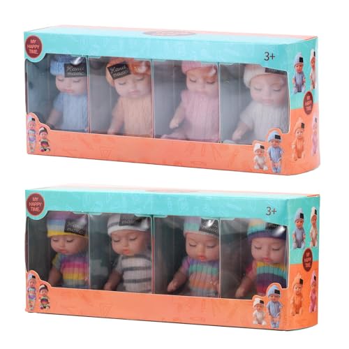 Imagen de Pack de 4 muñecas realistas para bebés recién nacidos