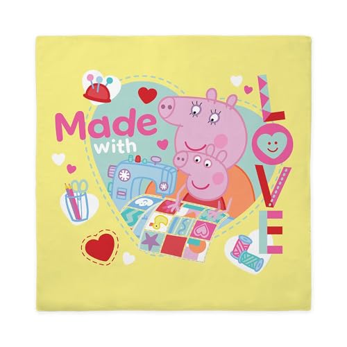 CafePress Peppa Pig: Made with Love Queen Duvet Cover, Printed Comforter Cover, Unique Bedding