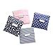 A 4 Pcs Sacs de Courses Réutilisables et Pliables, Sac Fourre-Tout Pliable écologique, Sac Fourre-Tout Shopping Pique-Nique de Voyage en Plein air Lavable à la Machine