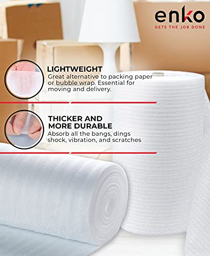 Enko Products EPS01XFROLLV1 Enko Foam Wrap Roll (1-Roll) 12 Inch Wide X 600 Inch Length (Inch) Foam Wrap Roll Cushioning Moving Supplies Protect Glasses thumb #4