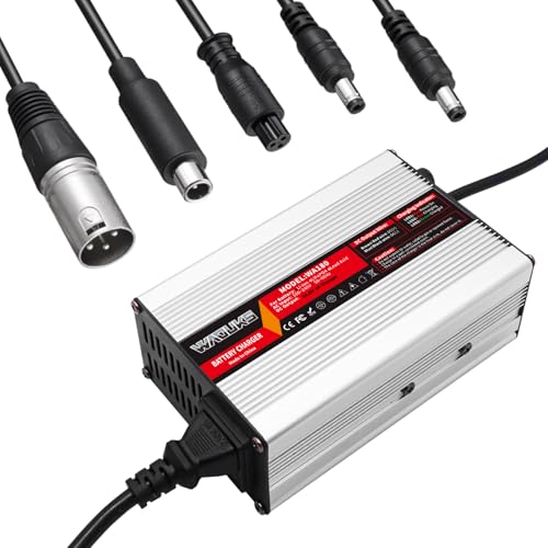 54.6V 2A Charger 48V Lithium Battery Charger with 5 Plugs Plug Connector Used for 13S 48V Li-ion Battery Pack Fast Charger