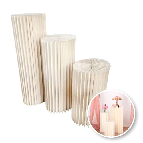 Catálogo para Comprar On-line Deco Pvc , listamos los 10 mejores. 42 Set de 3 mesas Decorativas, Mesas Grecia, Soportes cilíndricos para Fiestas, mesas Decorativas, Pedestal cilindrico, Fuerte y Duradera, Diferentes tamaños (MESAS Grecia)
