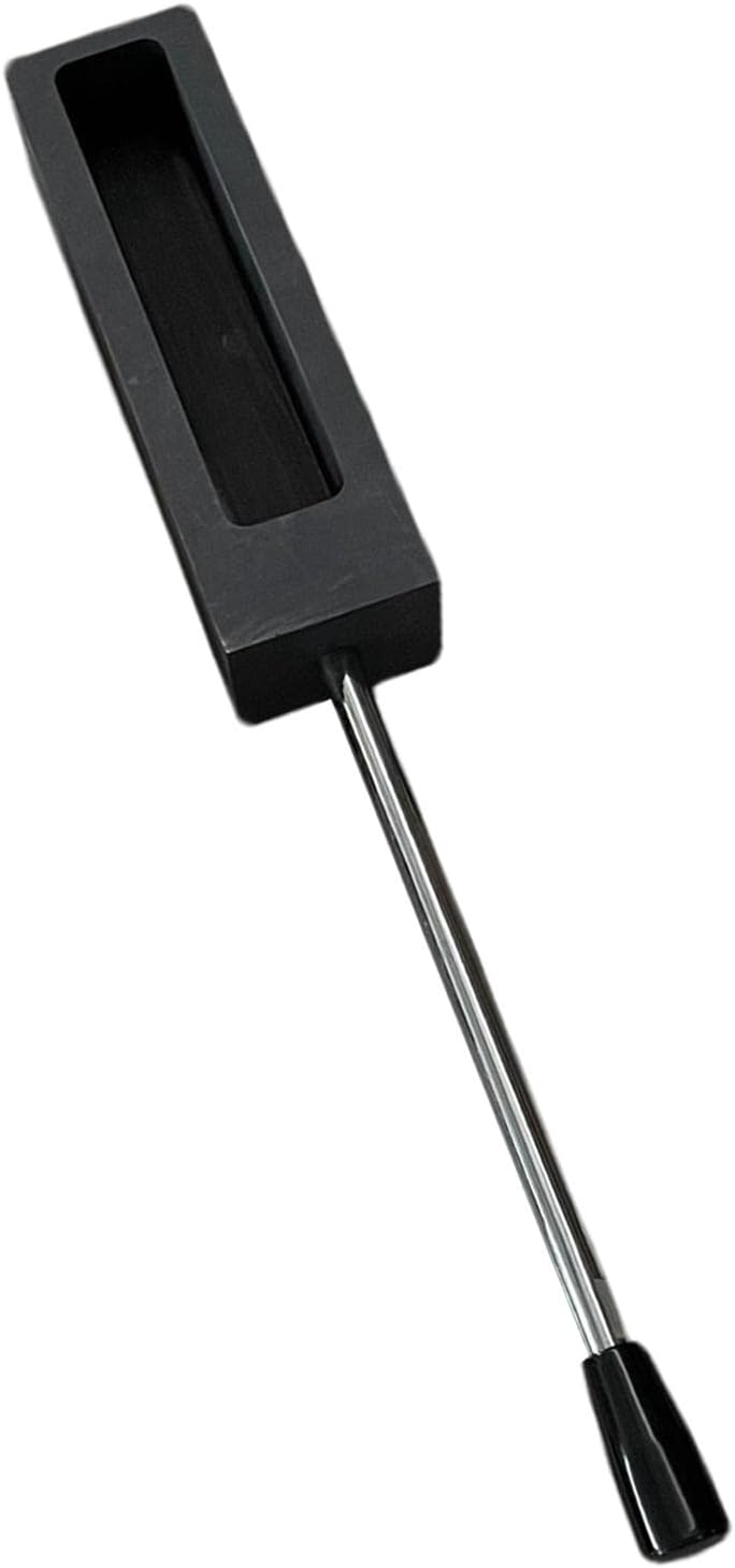 グラファイト インゴット 鋳造 ハンドル付き 精錬 合金 アルミニウム 2Kg 用, 2キロ