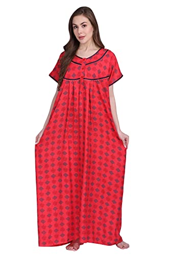 Image of Women's Alpine Mix Print Maxi Nightgown