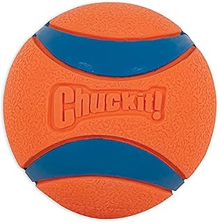 ChuckIt! Ultra Ball Dog Toy, Durable High Bounce Floating Rubber Dog Ball, Launcher Compatible Toy For Dogs, 1 Pack, Large