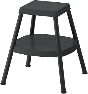 HADDARP Step Stool, 4-Way, Steel with Polypropylene Steps, Non-Slip, Tip-Resistant, Max Load 100 kg (Black-Grey) Price In India