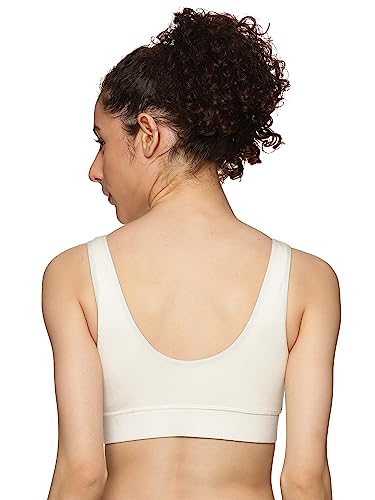 Image of &Circus PureSoft Padded Bra for Women | Non Wired Bra for Women with Insertable Pads | Plunge Bralette for Active & Lounge Wear