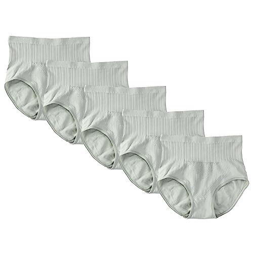 Culotte taille haute lot de 5 pour femme : douceur extensible et grand maintien