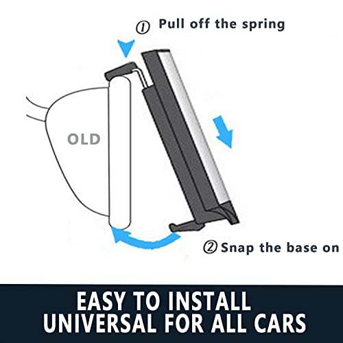 Image of 12'' Rear View Mirror, Blu-Ray Car Mirror, Anti-Glare Easy To Install