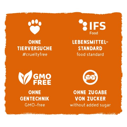 Sammy´s Fruchtschnitten | Fruchtige, gebackene Snacks für Hunde | Schonend im Ofen gebacken| mit Äpfeln & Holunder | 100 % Vegan| ohne Zuckerzusatz | 1x 800 g