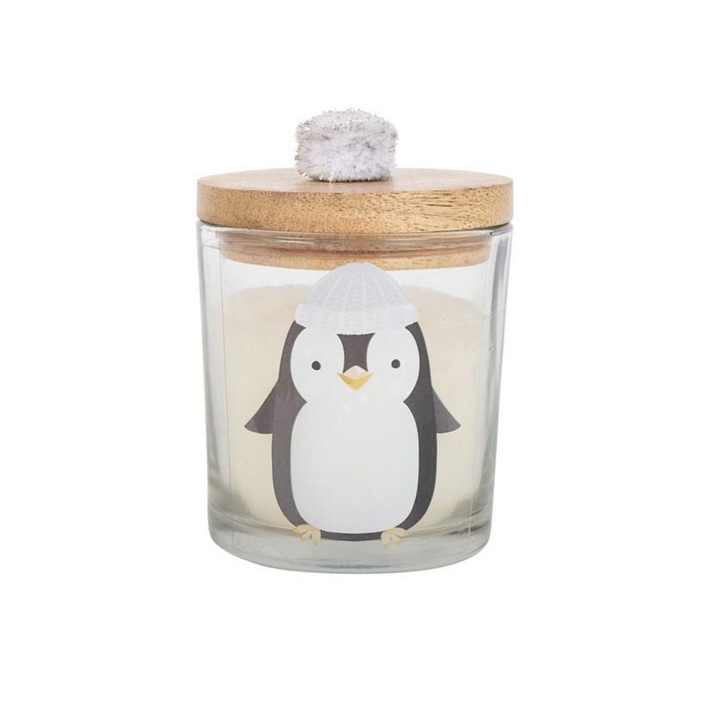 Frosty Vanilla Penguin Candle - Charming Winter Decor, Scented with Sweet Vanilla, Handcrafted Design, Gift for Holidays and Home Ambiance