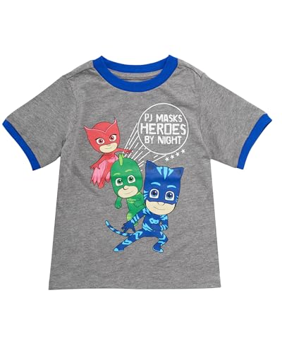 PJ Masks Baby-Boys T-Shirts 3 Pack - Featuring Catboy, Gekko, and Owlette4