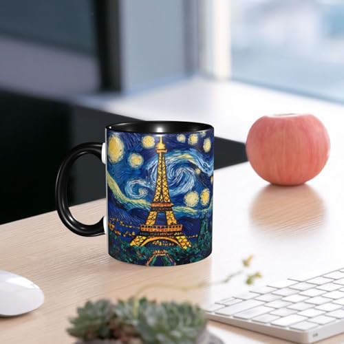 Taza de cerámica con diseño Torre Eiffel 11 oz miniatura 6