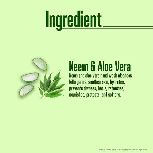 Image of Multani Natural Neem & Aloe Vera Hand Wash - 500 ml (Pack of 2) | Gentle Hand Cleanser With Natural Ingredients | Moisturizing Hand Wash | 99.9% Germ Protection Liquid Hand Wash