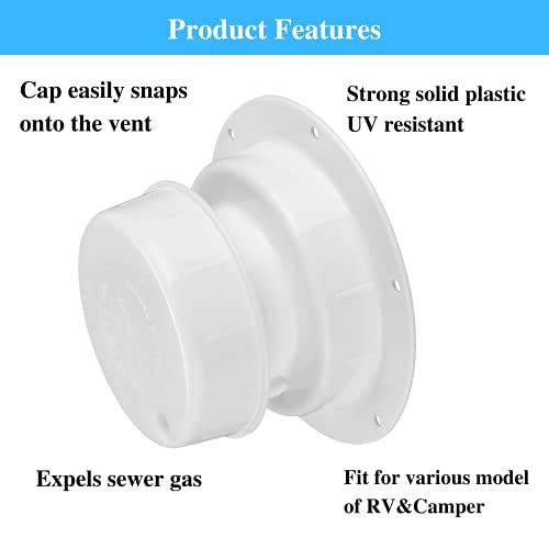 luxlead RV Plumbing Vent Caps Camper Vent Cap Replacement for RV