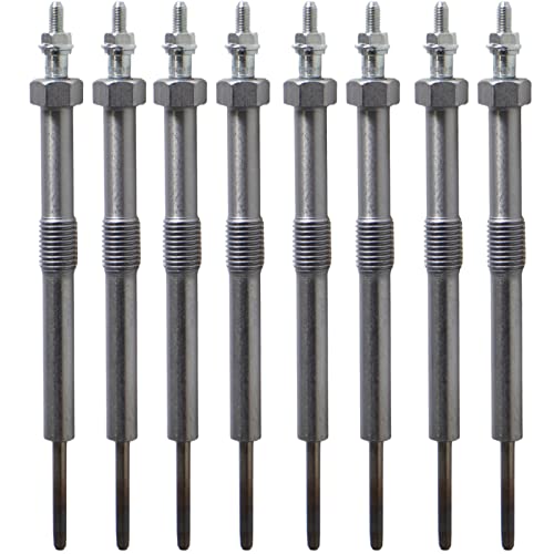 YIUIY 8PCS Glow Plugs 9G Replace 12639701 97364968 Compatible with Chevy GMC Duramax 6.6 Diesel for Silverado Sierra Savana Express 06-16 2006 2007 2008 2009 2010 2011 2012 2013 2014 2015 2016