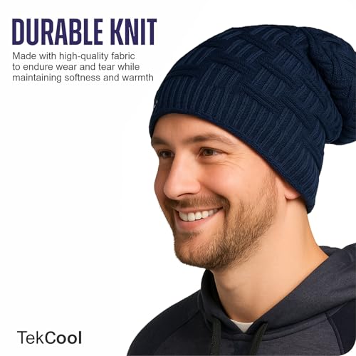 Image of TEKCOOL Beanie Cap for Men Woolen Winter Cap for Men Woolen Cap for Women in Winter for Thermal Wear Stylish Soft Winter Caps for Boys & Girls for Warm Wear Head Winter Cap Woollen Garam Topaa