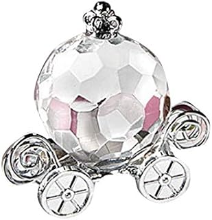 Royalr Shiny Pumpkin Carriage Crystal Ornaments Home Desktop Decoration Wedding Birthday