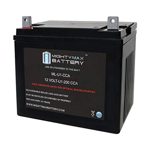 ML-U1-CCA -12 Volt, 200 CCA, Nut and Bolt (NB) Terminal, Rechargeable SLA AGM Battery #1