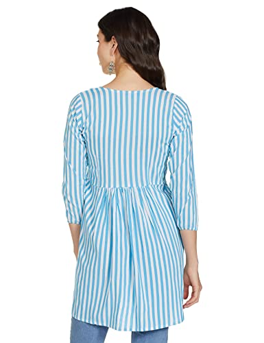 Image of GRECIILOOKS Cotton Printed Regular Kurti Festive Kurta Set for Women