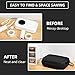Phomemo D30 D35 Label Marker Black Case with 6 Rolls of Color Combo Set Label Tapes, Waterproof Storage Bag with Black on White Clear Starry Sky Label Tapes, Sticker Thermal Paper Self-Adhesive