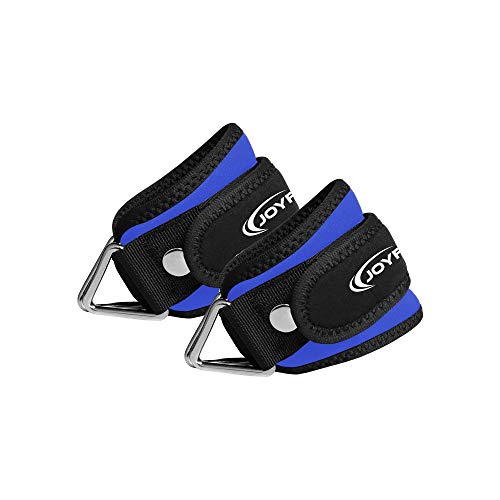 Image of Joyfit Padded Ankle Straps- for Cable Machine, Kickbacks, Glute Workouts, Leg Extensions, Curls & Hip Abductors with Padded Neoprene Support, Ideal for Men & Women [Pair]