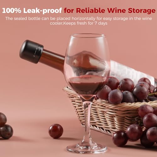 ZOYIDOUX Aireador de Vino electrico vertedor Recargable 3 en 1 dispensador automático decantador de Vino con tapón de Vino bloqueable Regalos para los Amantes del Vino, Negro - imagen 4