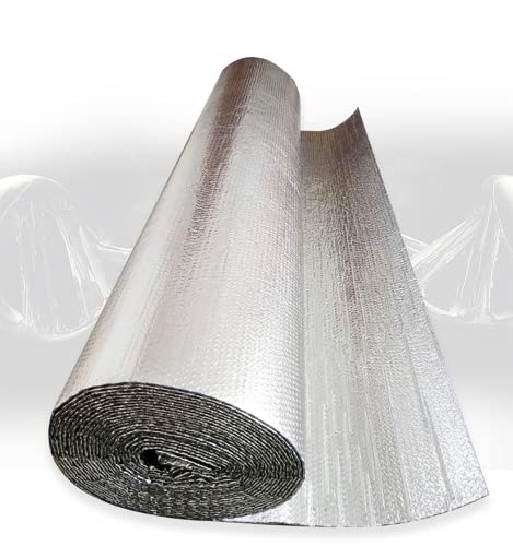 Preisvergleich Produktbild Isolierfolie Selbstklebend Aluminium Dampfsperrfolie Dampfsperre Dach Innen Dampfsperre zur Dämmung Dampfsperrfolien zur Dachisolierung Dach dampfsperre sauna Dampfsperren,Dach(Size:1x30m / 3.2x98.4ft)