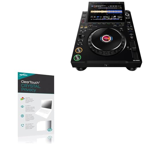 BoxWave Screen Protector Compatible With AlphaTheta CDJ-3000X - ClearTouch Crystal Privacy (2-Pack), Privacy Screen Protector Flexible Film Clear