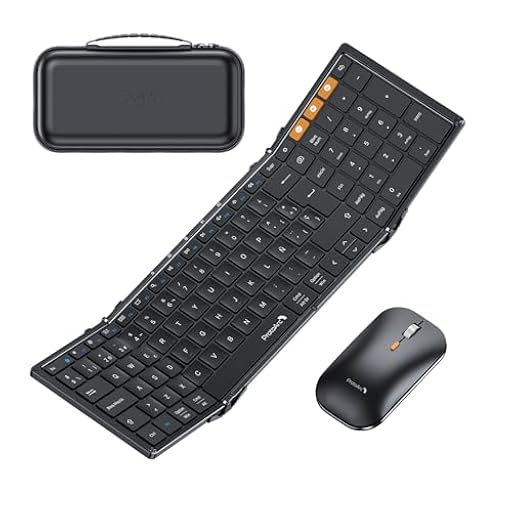 ProtoArc Teclado Plegable y Raton Bluetooth, XKM01 Teclado Español Inalámbrico (2.4G+2*Bluetooth), Teclado Portatil de Tamaño Completo para Android Windows iOS Mac Tablet PC | Ya disponible en tu tienda friki favorita! En mundofriki.es!