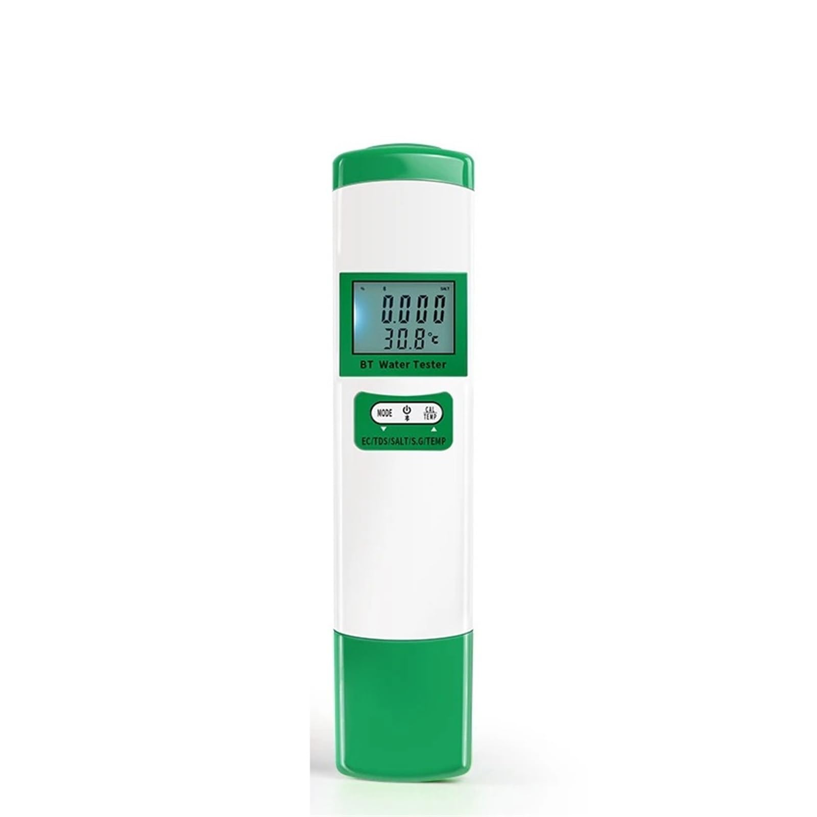 Kongmm One Color Digital Water Tester, Digital 5 In 1 Water Quality Tester Portable Bluetooth Ec Tds Salt Sg Temp Detector App Control Multilingual Accurate Test