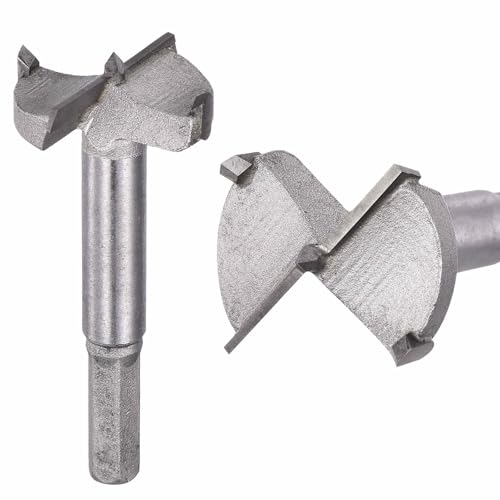 Image of DTGN 35mm Forstner Drill Bit 1-3/8" 2 Flute Tungsten Carbide Silver 1Pack