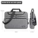 DOMISO Laptoptasche 15.6-16 Zoll Business Laptop Tasche Aktentasche Herren Schultertasche für 15.6" Lenovo IdeaPad ThinkPad/HP Pavilion ENVY/Dell XPS / 16" Macbook Pro/Asus, Dunkelgrau＋Schwarz