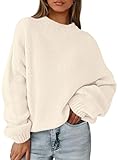PRETTYGARDEN Women's Fall Oversized Sweaters Dressy Casual Long Sleeve Chunky Knit Winter Pullover...