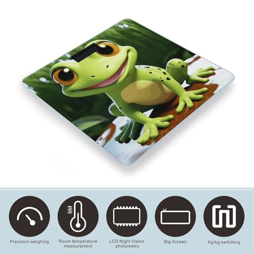 Báscula de Baño Digital con Pantalla LCD y Plataforma de Vidrio Templado miniatura 3