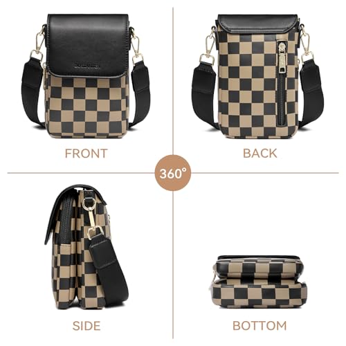 Image of BOSTANTEN Crossbody Bags for Women Cell Phone Purse Leather Wallet Handbags with Card Slots