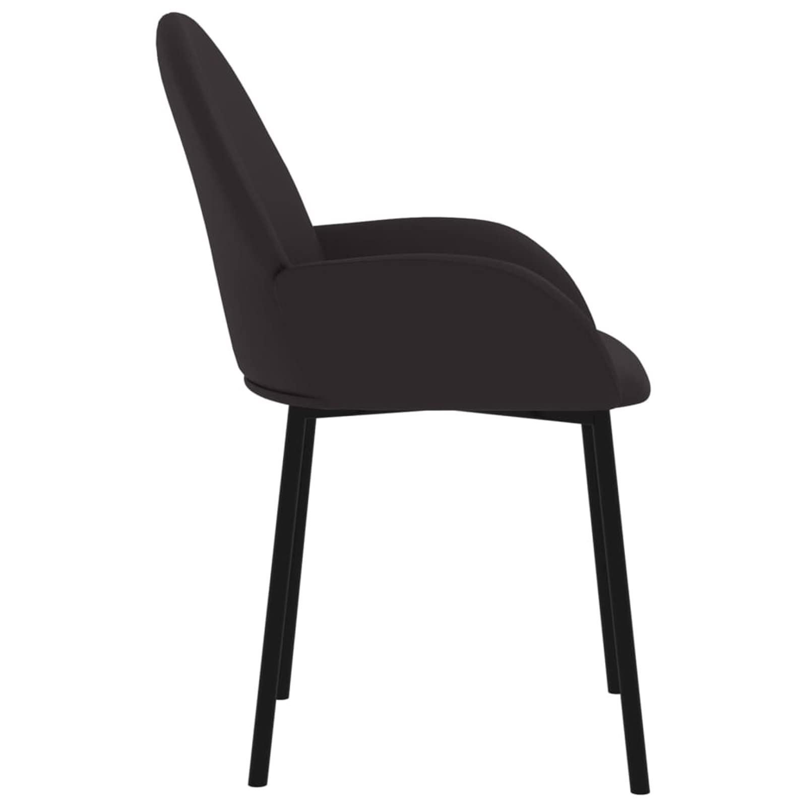 ZEYUAN Sillas de Comedor 2 Unidades Cuero sintético Negro, Sillas Cocina, Sillas Nordicas, Silla Salon, Sillas Sala De Espera, Mueble Salon - 344761