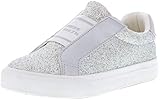 Obermaterial: Synthetik Miss Sixty Kinder Mädchen Halbschuhe Sneaker weiß/Silber, Farbe:Silber, Größe:28