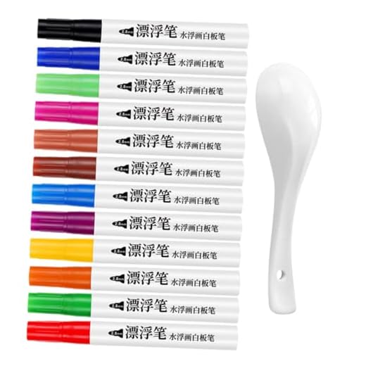 EXCEART 1 Juego De Bolígrafo Flotante De Color Tapete De Agua Bolígrafo Para Marcar Marcador De Pizarra Marcadores De Tiza Borrables Marcadores De Borrado En Seco Pintura Al Agua