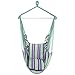 ONCLOUD Hanging Rope Hammock Chair Swing Seat for Yard, Bedroom, Patio, Porch, Indoor/Outdoor - 2 Seat Cushions Included (Green)