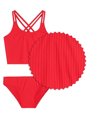 Image of Kanu Surf Girls Waverly UPF 50 Beach Sport Criss-Cross Tankini