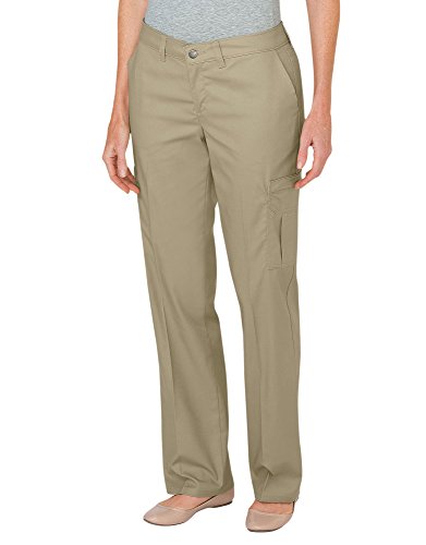 Dickies Occupational Workwear FP2372DS2RG FP2372 Women's Premium Relaxed Straight Cargo Pant, Fabric, 2RG, Desert Sand