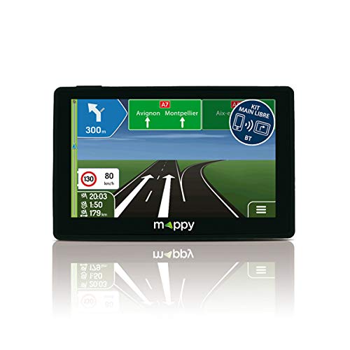 MAPPY GPS ITI S456 (Écran : 4, 3 Pouces - 15 pays - Mise à  jour Gratuite jusqu'à  4 fois par an) Noir
