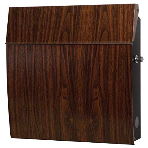 EUROデザイナーズポスト MB5805ワイド 木目調 大型 鍵付き マグネット付き おしゃれ 郵便受け MB5805WIDE (木目調)116