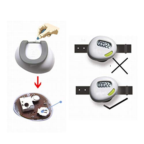 1 pedômetro em forma de coração da Vicassky para contadores de passos, rastreadores de atividades fí