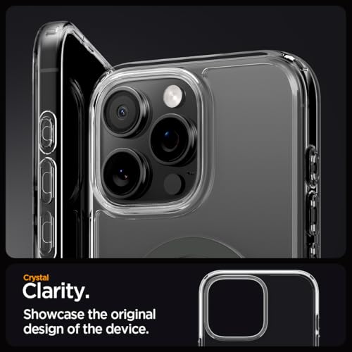 Image of Spigen for iPhone 16 Pro Case, Ultra Hybrid MagFit [Anti-Yellowing] [Compatible with Magsafe] - Clear Graphite