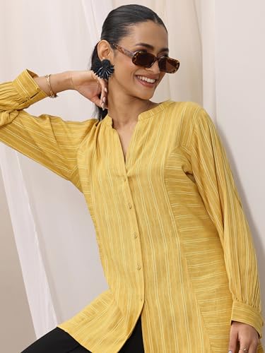 Image of Libas Solid Silk Blend Straight Kurta Set for Women Suit