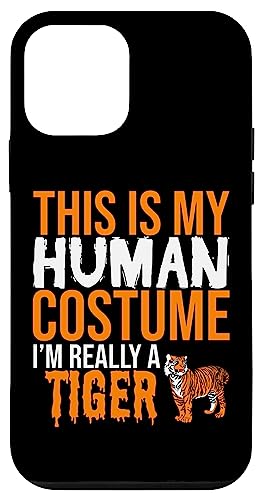 �n���E�B�� - This Is My Human �R�X�`���[�� I'm Really A Tiger �X�}�z�P�[�X iPhone 12 mini �p